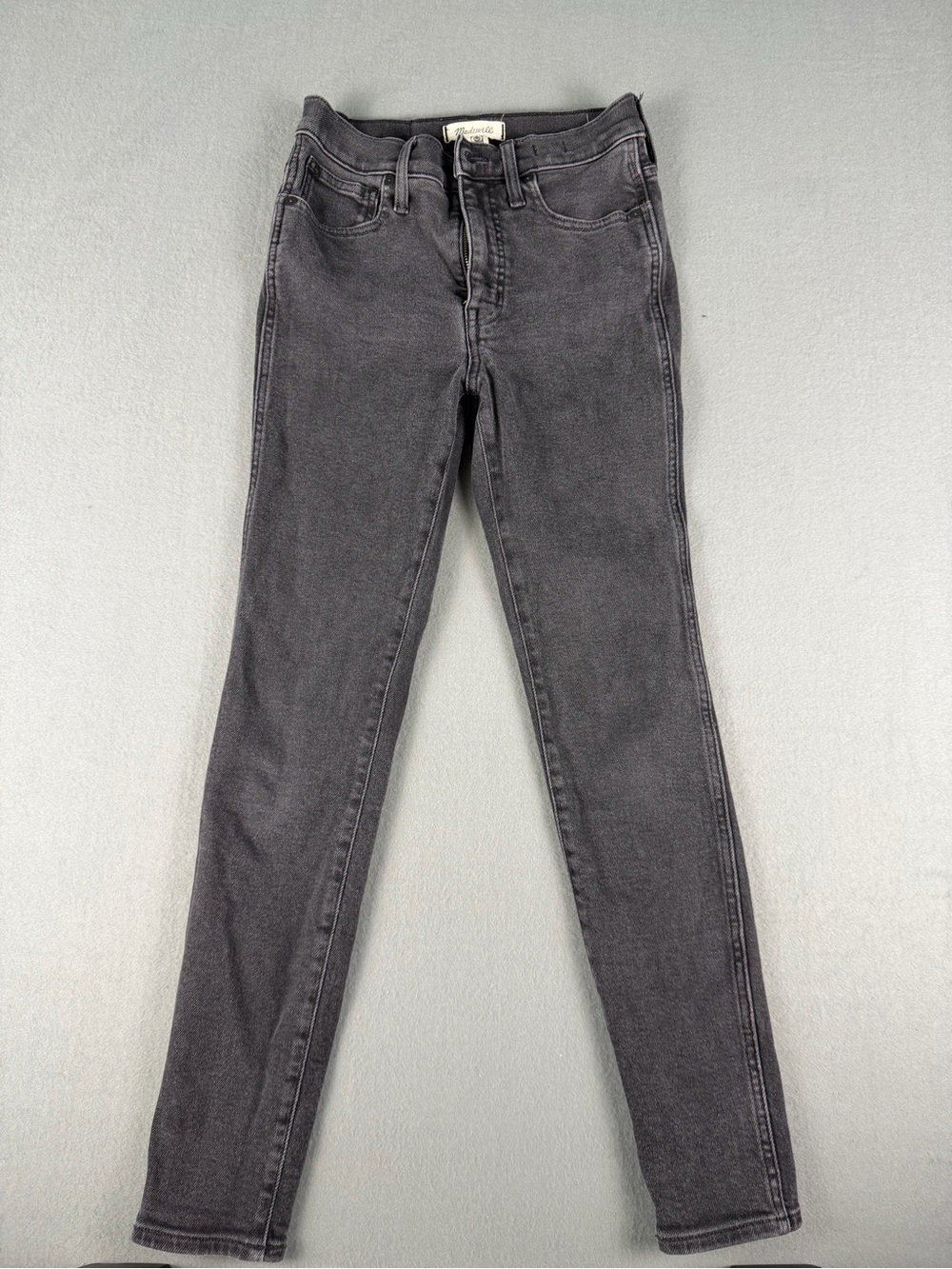 Madewell 10" High-Rise Skinny Women's Gray Dark Wash Jeans 27 Slim